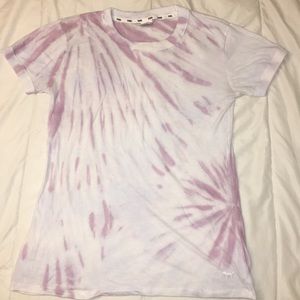 Tie-dye white and pink/purple PINK t-shirt